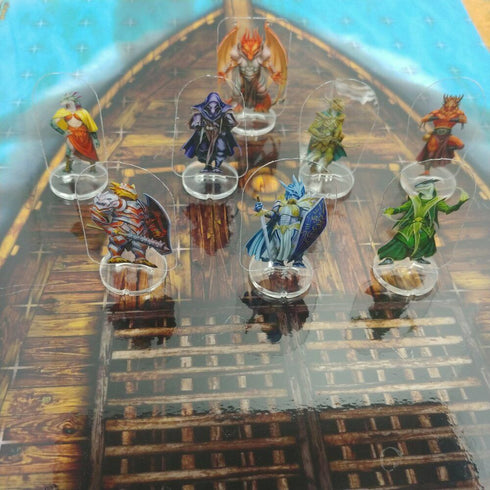 Arcknight Flat Plastic Miniatures - Dragonborn Set - 62 2D Minis